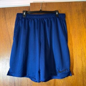 Nike Blue Athletic Shorts Lightweight Elastic Waist